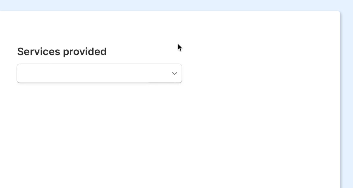 Using a multi-select dropdown in Sirnia